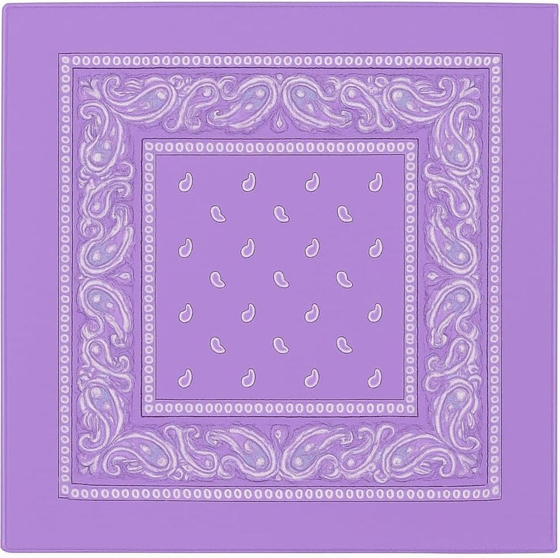 SUNRIBE 3 Pack Paisley Bandanas – 100% Cotton Square 21x21 Head Wrap, Headband, Face Cover, Neck Scarf for Men & Women - Image 1